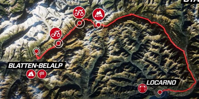 So hätte die sechste Etappe der Tour de Suisse eigentlich ausgesehen. Tour de Suisse