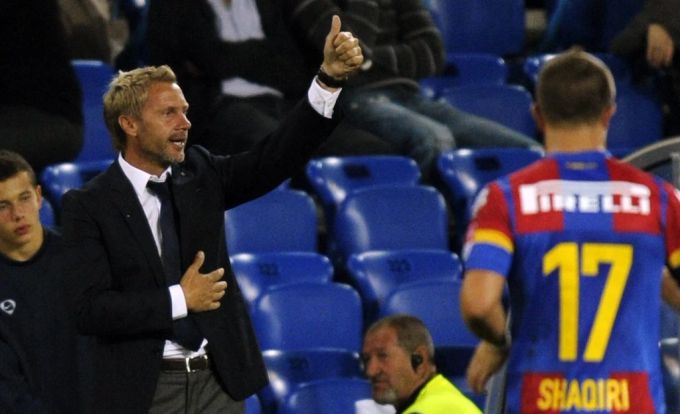 Von 2009 bis 2011 coachte Thorsten Fink den FC Basel. Hier im September 2011. Thorsten Fink FC Basel