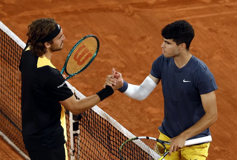 French Open Alcaraz Tsitsipas