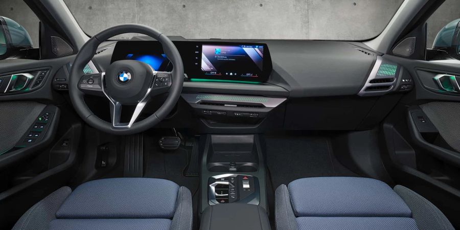 Lederfrei: Das Interieur des neuen BMW 1er setzt auf Nachhaltigkeit.