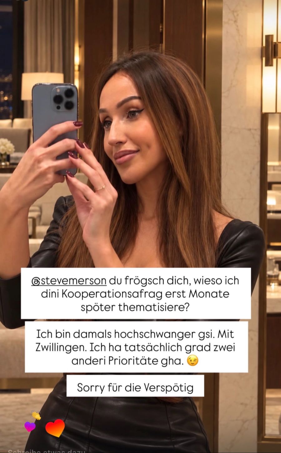 Bilalic reagierte öffentlich auf Mersons Nachfrage, warum die Anfrage erst Monate später thematisiert wurde.