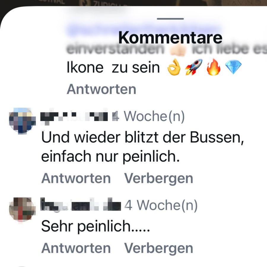 So nervt sich jemand etwa über die Nippel-Blitzer der 54-Jährigen.