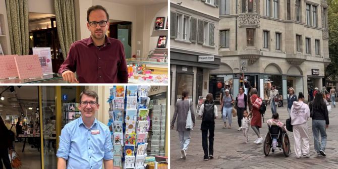 St. Galler Innenstadt Hitze