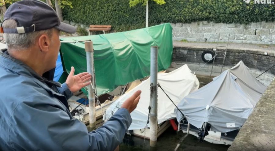 Er befürchtet, dass diese Boote Schaden nehmen könnten.
