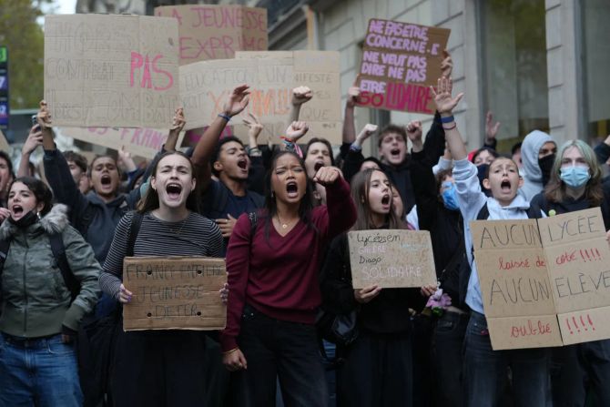 schülerproteste in frankreich