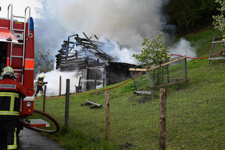 Die Feuerwehr konnte den Brand löschen.