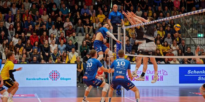 Volley Amriswilim Spiel gegen Volley Schönenwerd