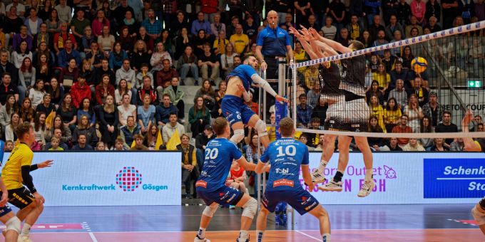 Volley Amriswil verlor am Samstag, 20. April 2024, gegen den Volley Schönenwerd 2:3. Volley Amriswilim Spiel gegen Volley Schönenwerd