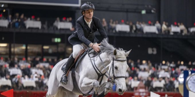 Steve Guerdat und Is-Minka im Januar in Basel. Steve Guerdat