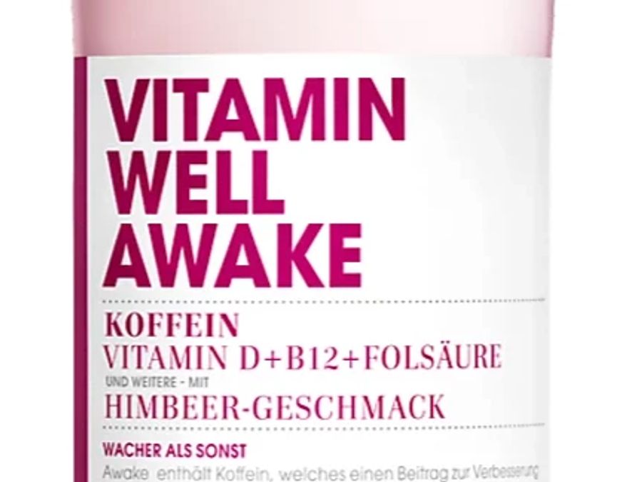 Beim «Vitamin Well Awake Himbeer» ist von Geschmack die Rede.