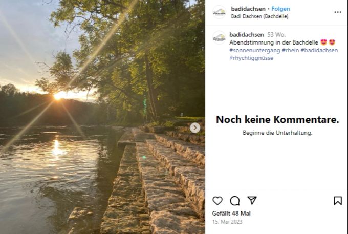 Schwimmbad Dachsen. Dachsen