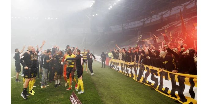 Mit Tausenden Fans - Hier feiern YB-Stars den nächsten Meistertitel
