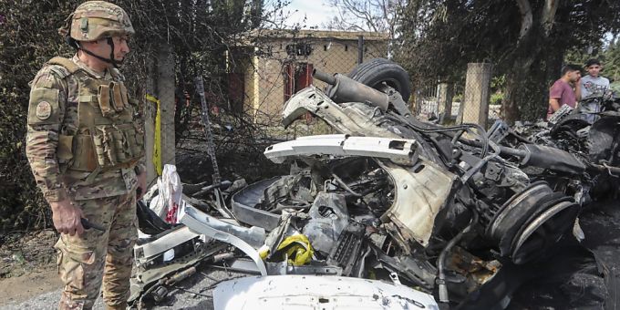 Im Libanon - Ein Toter und vier Verletzte bei Angriff Israels