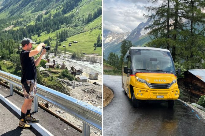 Lötschental Fafleralp Bus Bergsturz