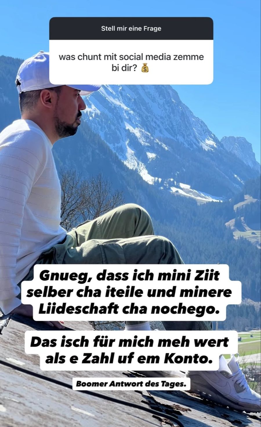 «Genug» verdient Zeki mit Social Media.