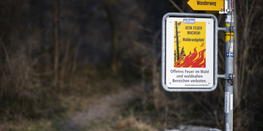 Im Kanton Luzern gilt ab heute Donnerstag ein absolutes Feuerverbot im Wald und Waldesnähe. (Symbolbild)