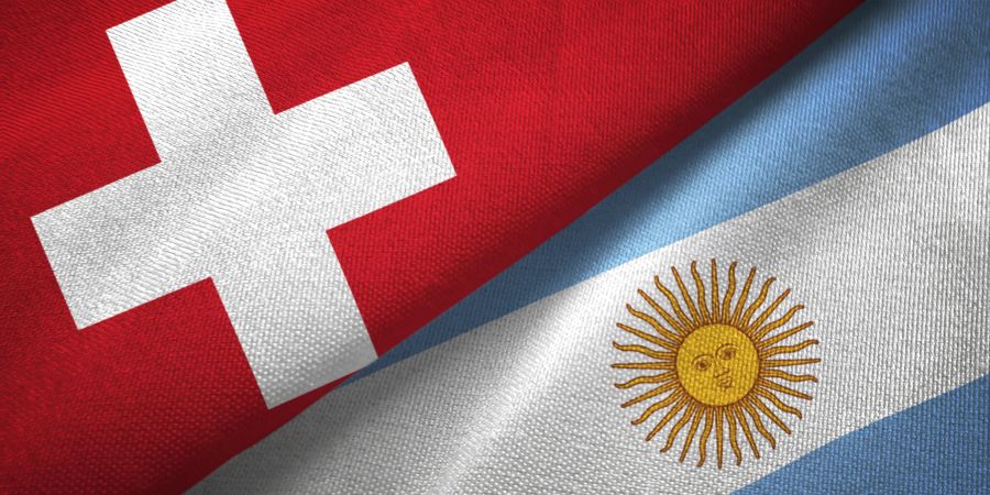 Flagge Schweiz Argentinien
