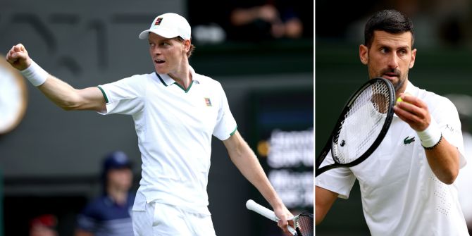 Wimbledon Sinner Djokovic