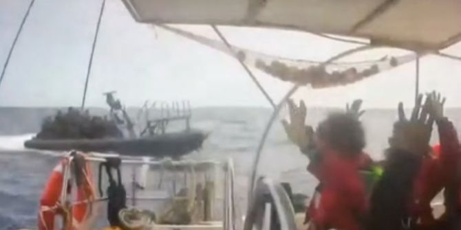 Teilnehmern der «Global Sumud Flotilla»