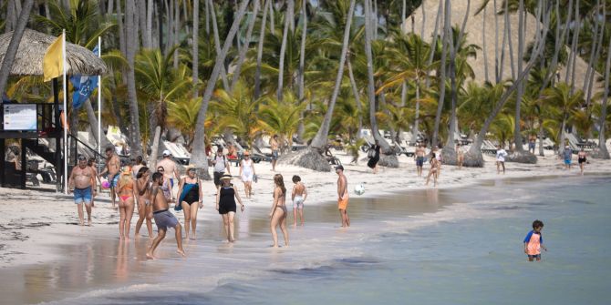 Touristen Strand Punta Cana