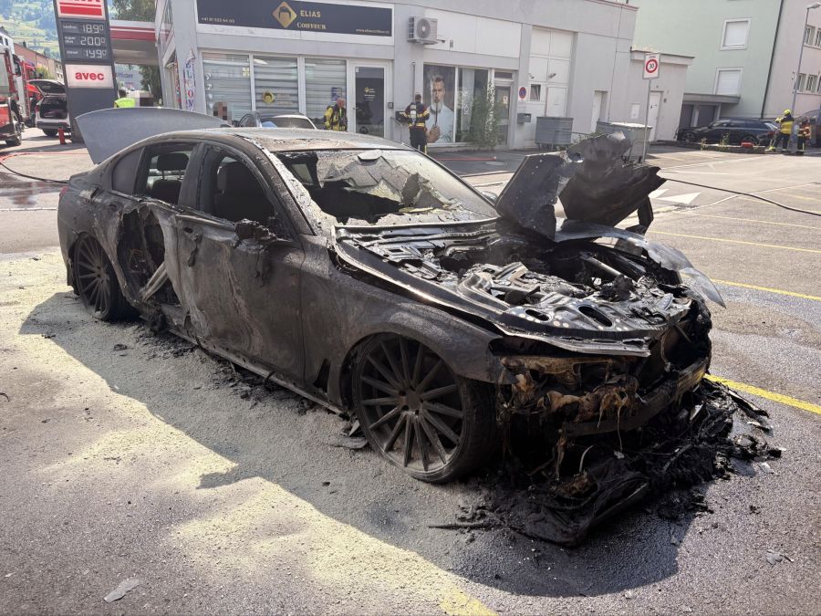 Sachschaden Autobrand