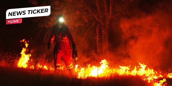 Frankreich Waldbrand