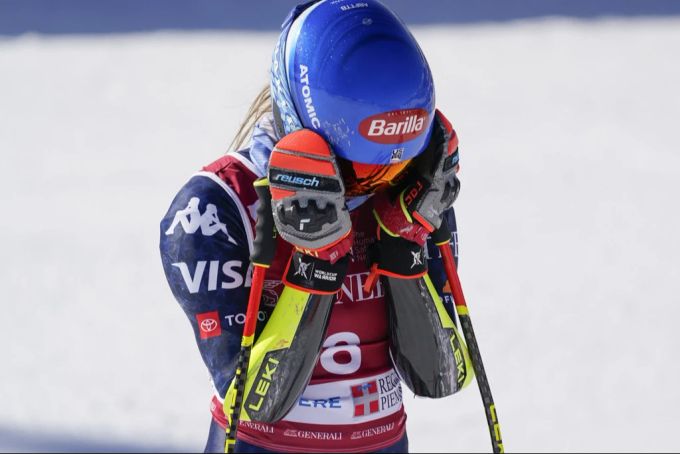 Mikaela Shiffrin ist mit ihrem Auftritt in Sestriere nicht zufrieden. Mikaela Shiffrin