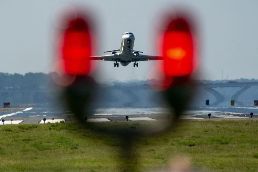 Grosse Teile des Washingtoner Luftraums sind gesperrt, für Flugzeuge bleiben nur enge Korridore. (Symbolbild)