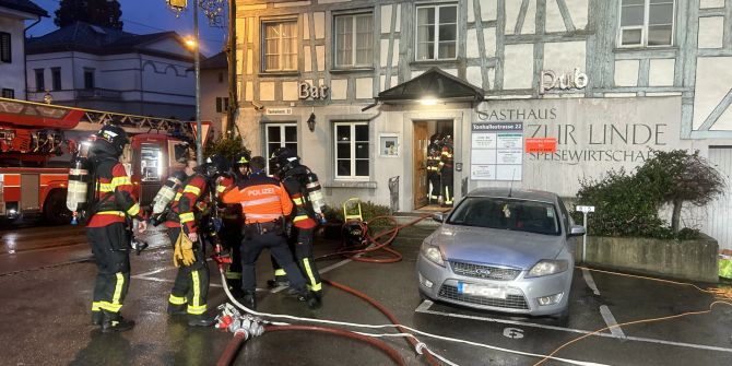 Mottbrand in Gasthaus