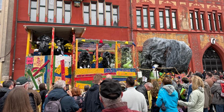 Auch der Basler Zoo ist an der Fasnacht vertreten.