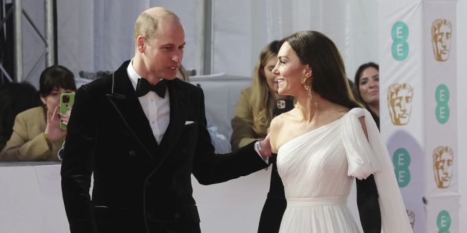 Prinz William und Kate bei den BAFTAs im Jahr 2023. Dieses Jahr tauchten die Royals nicht auf. Prinz William Kate