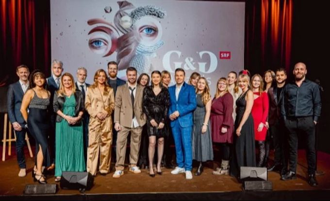 Die Crew von «G&G - Gesichter und Geschichten» bei den Awards am 1. Februar 2025. SRF