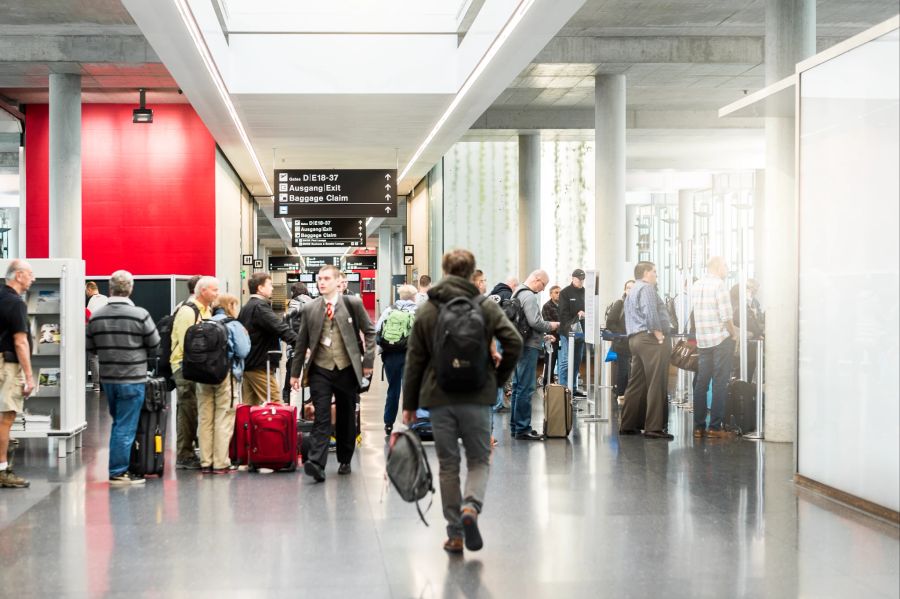 Flughafen Zürich Passagiere
