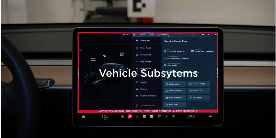 Service Mode Tesla