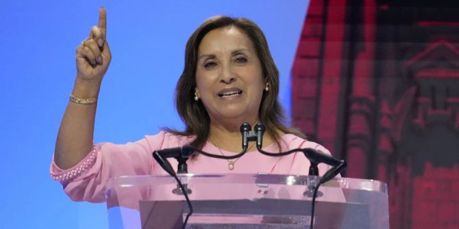 Dina Boluarte Staatspräsidentin Peru