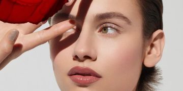 frau, mode-shoot, weisser hintergrund