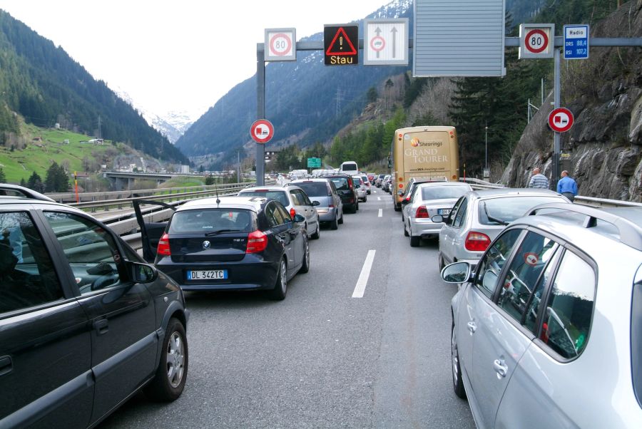 Schweiz, Stau, Autobahn