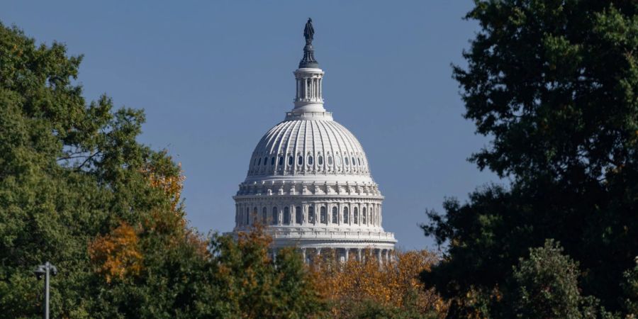 Blick auf das Kapitol in der US-Hauptstadt Washington.