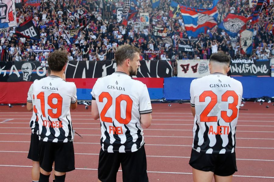 Vor dem Spiel des FC Basel gegen den FCZ wird Fabian Frei verabschiedet.