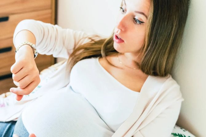 schwangere mit wehen