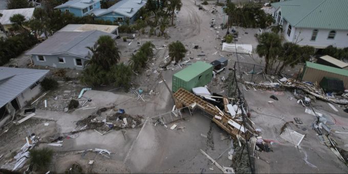 Der Hurrikan «Milton» zerstörte mehrere Gebäude in Florida. Florida