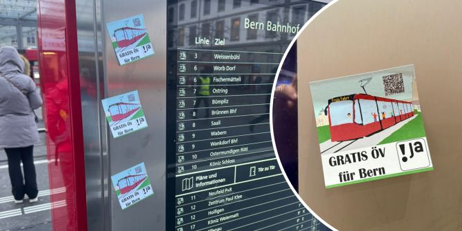 Zettel Bahnhof Bern