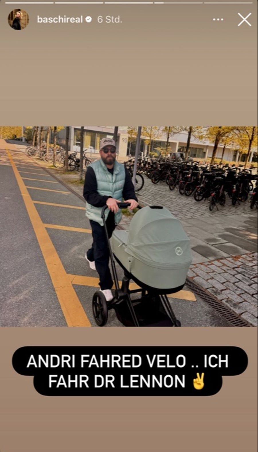 Kürzlich meinte er noch: «Andere fahren Velo ... ich fahre den Lennon.»