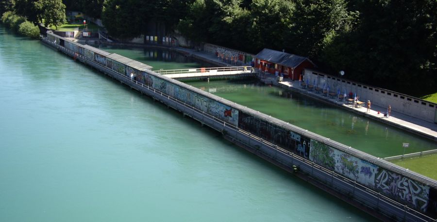 Blick auf das heutige Lorraine-Bad.