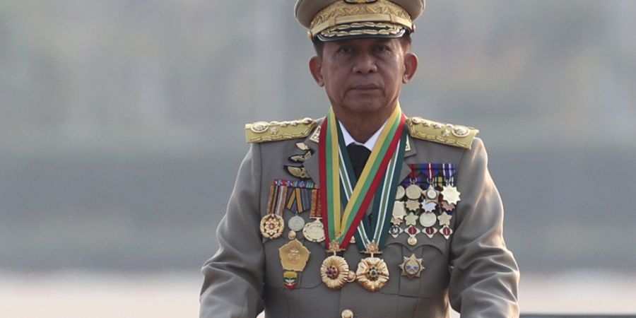 ARCHIV - General Min Aung Hlaing hat sein Amt als Oberbefehlshaber der Streitkräfte nach mehr als fünf Jahren niedergelegt. Foto: Aung Shine Oo/AP/dpa