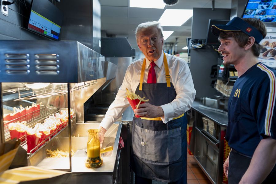 Donald Trump isst gerne Fast Food.
