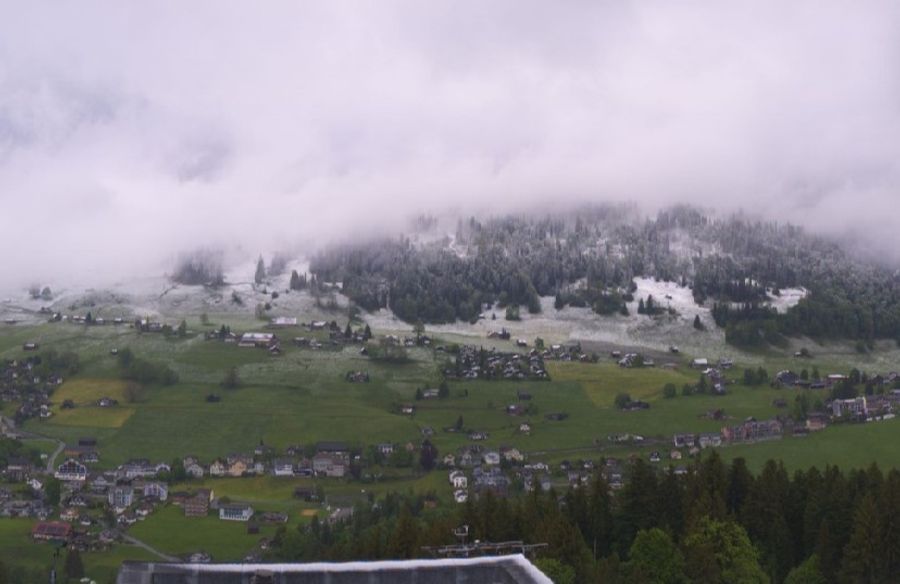 Auch in der Region Wildhaus (1095 m ü. M.) im Toggenburg hat es Schnee gegeben.