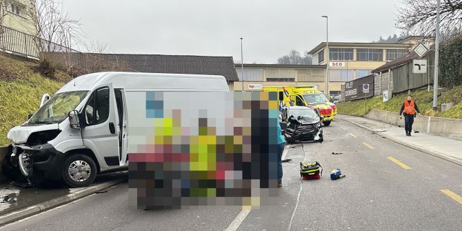 Frontalkollision Schönenwerd