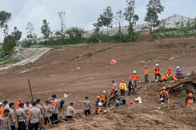indonesien erdrutsch