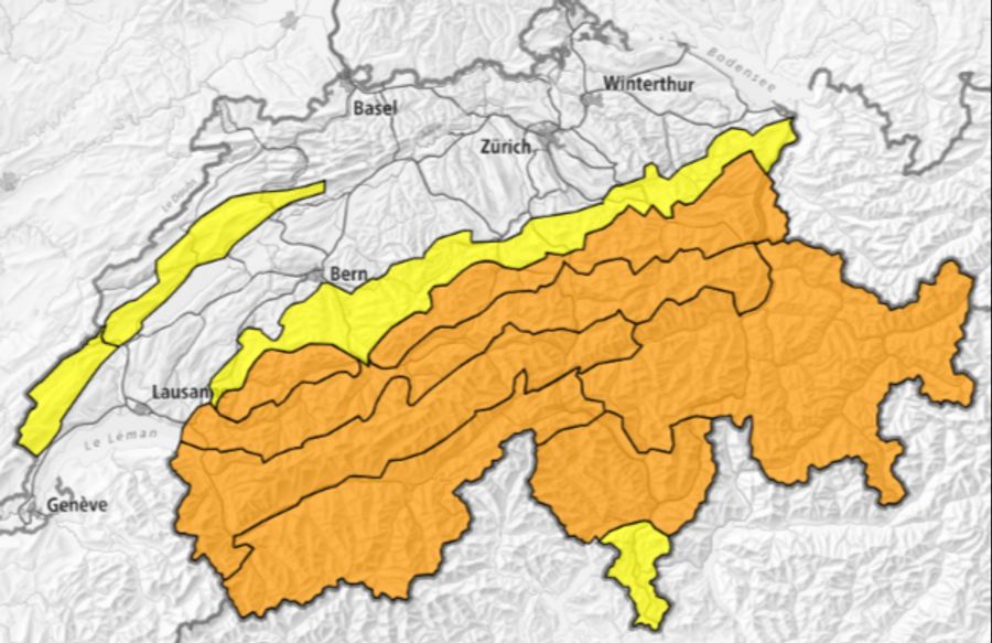 In vielen Teilen der Schweiz herrscht derzeit Lawinen-Gefahrenstufe erheblich.